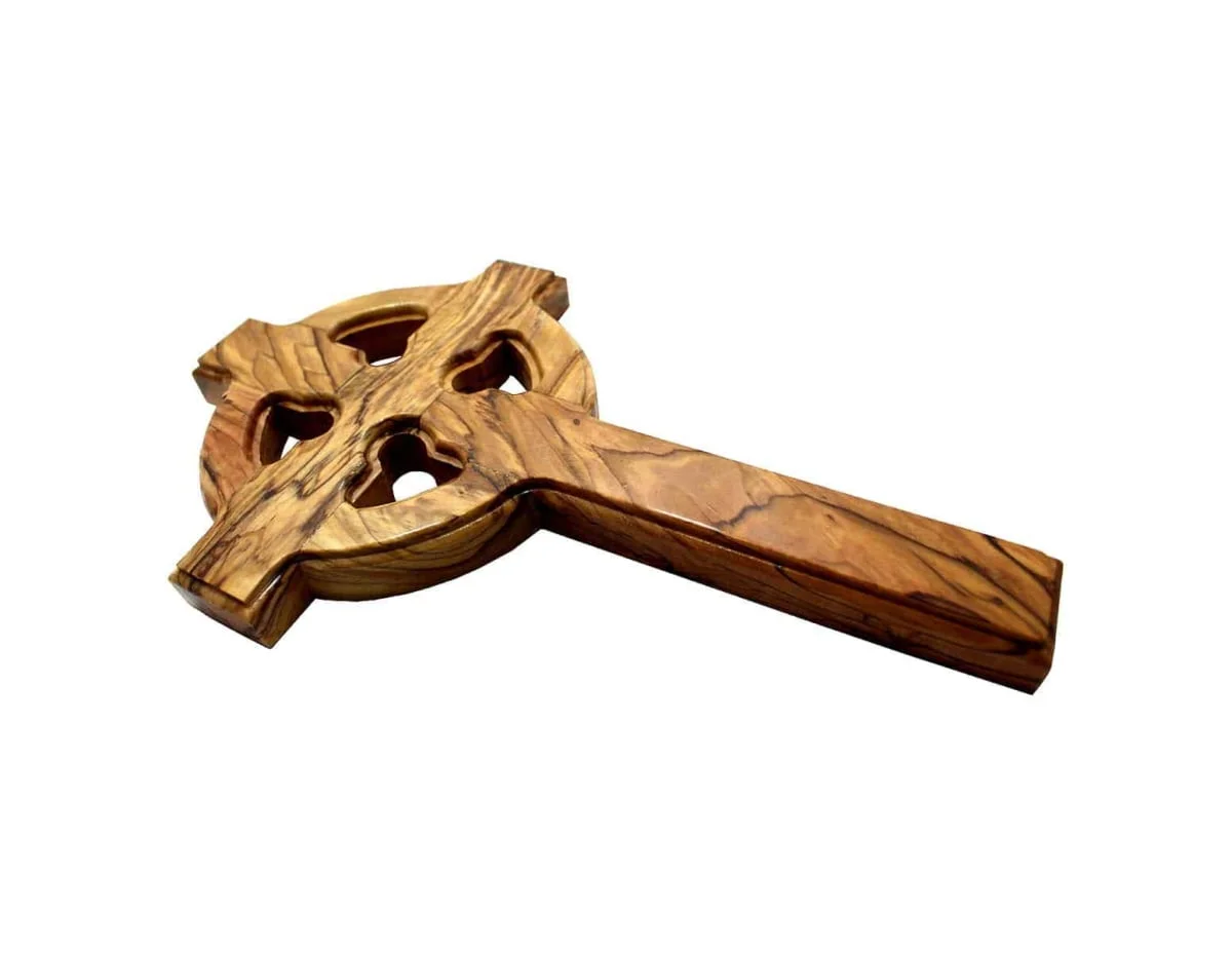 Olive Wood Celtic Cross (20 cm / 7.75'') #CR129