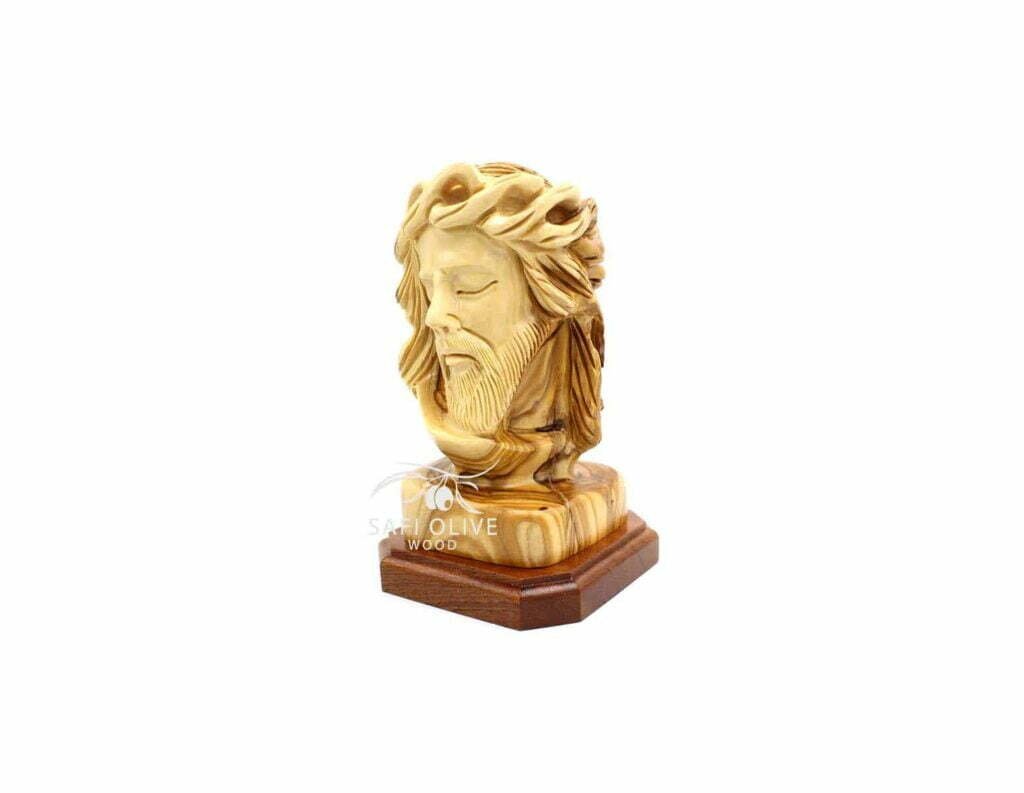 Croce Di Gerusalemme In Legno D'Ulivo - Artigianato Da Betlemme - 8x8 Cm