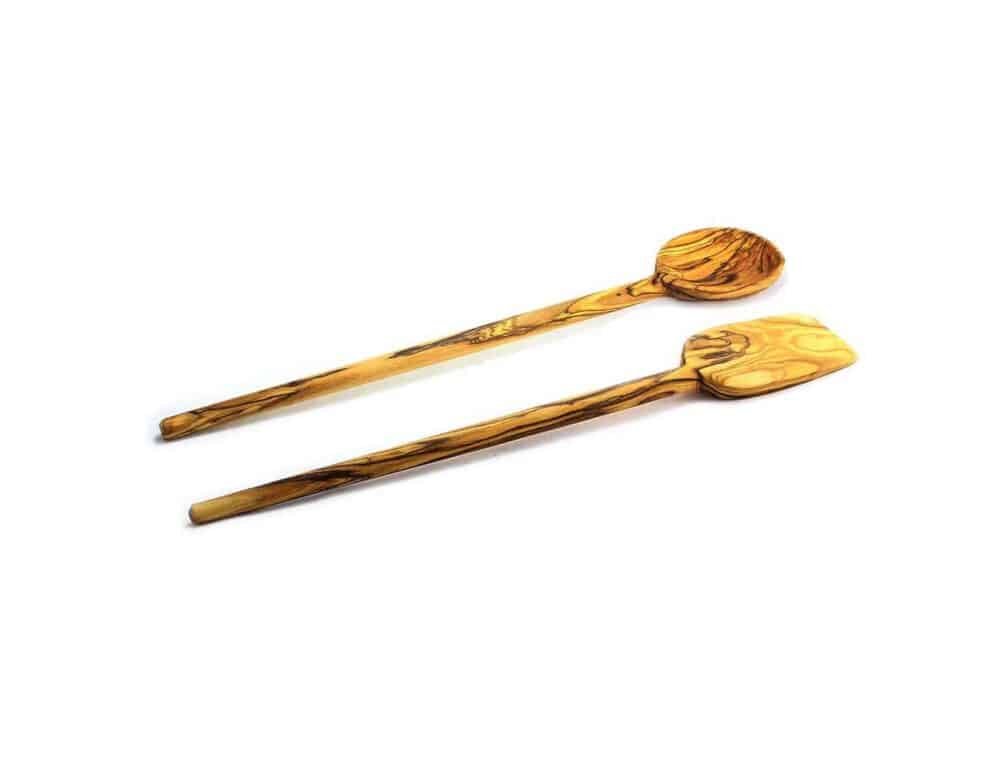 Olive Wood Shaped Cutlery Set KI111 Holy Land Olive Wood Bethlehem Olive Wood Factory