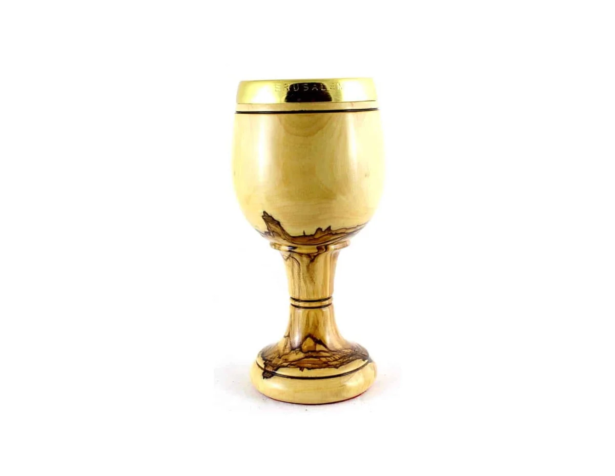 Olive Wood Last Supper Chalice #T109