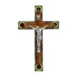 Catholic Olive Wood & Mother Of Pearl Crucifix (25 cm / 9.75'') #CR135