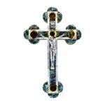 Ortodoksinen helmi krusifiksin äiti (22 cm / 8,75''' #CR140