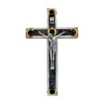 Crucifix catholique en Nacre (20 cm / 7,75'') #CR144