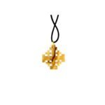 Olive Wood Necklace  Jerusalem Cross #J134