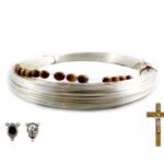 Silver Plate Rosary Wire ( 500 g) #B115