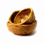 סט של 3 קערות עץ זית #KI130