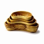 סט של 4 קערות עץ זית #KI131