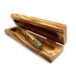 Вифлеем ручной работы Из-под оливкового дерева, держатель для ручек из оливкового дерева #PE122