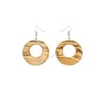 עגילי עץ זית אופנתיים #J164