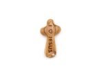 Olive Wood Comfort Cross - Laser Engraved (6.5cm / 2.5") #CR184 - Image 2