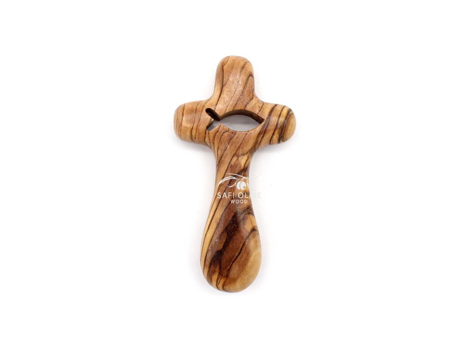 Croix En Bois D'olivier De Bethléem - Crucifix Fait Main SpringNahal Pour Croyants - 4 V